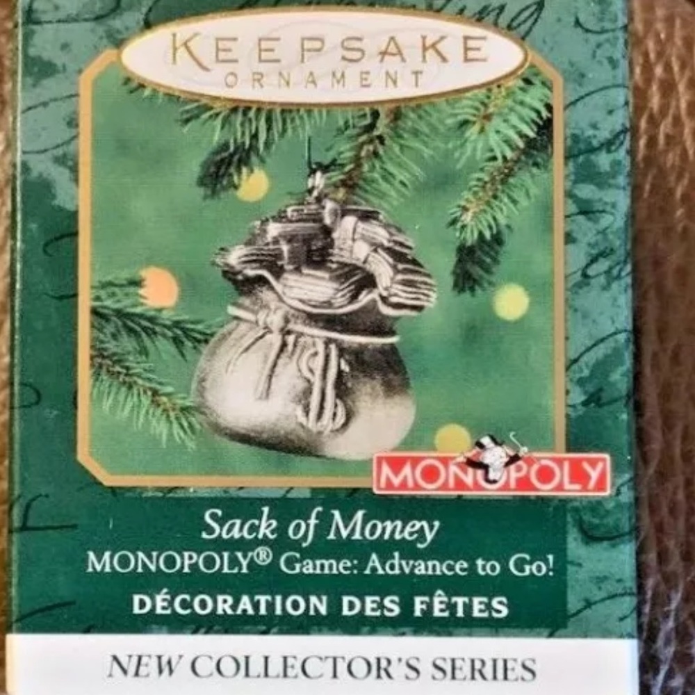 Hallmark Monopoly Sack of Money hallmark keepsake ornament first in series 2000